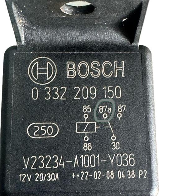 1302-B9150 30A/20A 5PIN 12V (BOSCH 87A)2 CONTACT POINT UNIVERSAL HEAD LAMP SIGNAL WIPER FAN MOTOR CENTRAL LOCKING FUEL PUMP RELAY