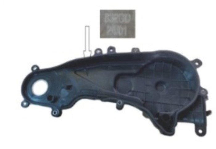 1608-87Z03 PERODUA VIVA 660 850 1.0 KELISA KENARI MYVI 1.0 TIMING COVER - Image 2