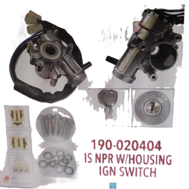 1804-0404 ISUZU NPR (WITH HOUSING)  IGNITION KEY SWITCH