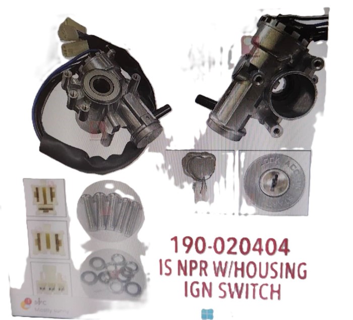 1804-0404 ISUZU NPR (WITH HOUSING) IGNITION KEY SWITCH